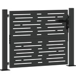 VidaXL Tuinpoort, Tuindeur 105x75 cm Cortenstaal Vierkant Ontwerp