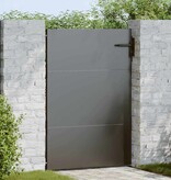 VidaXL Tuinpoort Zwart 105 x 150 cm Poedergecoat staal