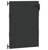 VidaXL Tuinpoort met slot Zwart 105 x 125 cm Poedergecoat staal