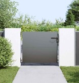VidaXL Tuinpoort Zwart 105 x 100 cm Poedergecoat staal