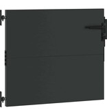 VidaXL Tuinpoort Zwart 105 x 100 cm Poedergecoat staal