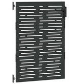 VidaXL Tuinpoort met slot Zwart 105 x 150 cm Poedergecoat staal