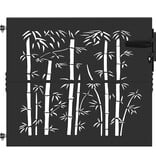 VidaXL Tuinpoort met slot Zwart 105 x 100 cm Poedergecoat staal