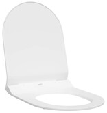 VidaXL Toilet geschikt voor Zitting Wit 50 x 36 x 5 cm Polypropyleen