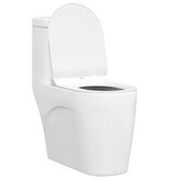 VidaXL Toilet geschikt voor Zitting Wit 50 x 36 x 5 cm Polypropyleen
