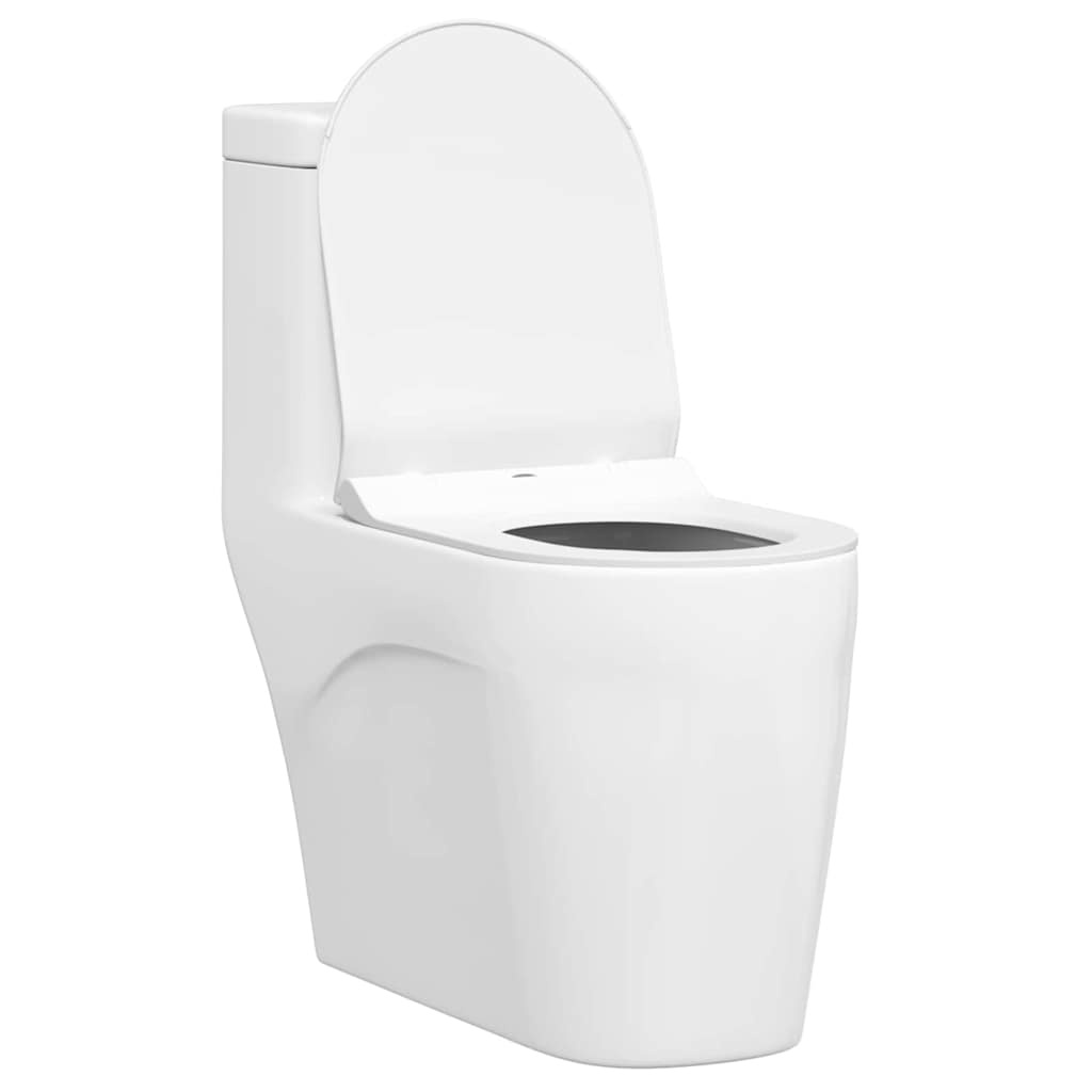 VidaXL Toilet geschikt voor Zitting Wit 50 x 36 x 5 cm Polypropyleen