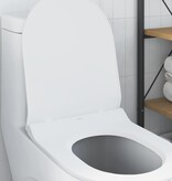 VidaXL Toilet geschikt voor Zitting Wit 50 x 36 x 5 cm Polypropyleen
