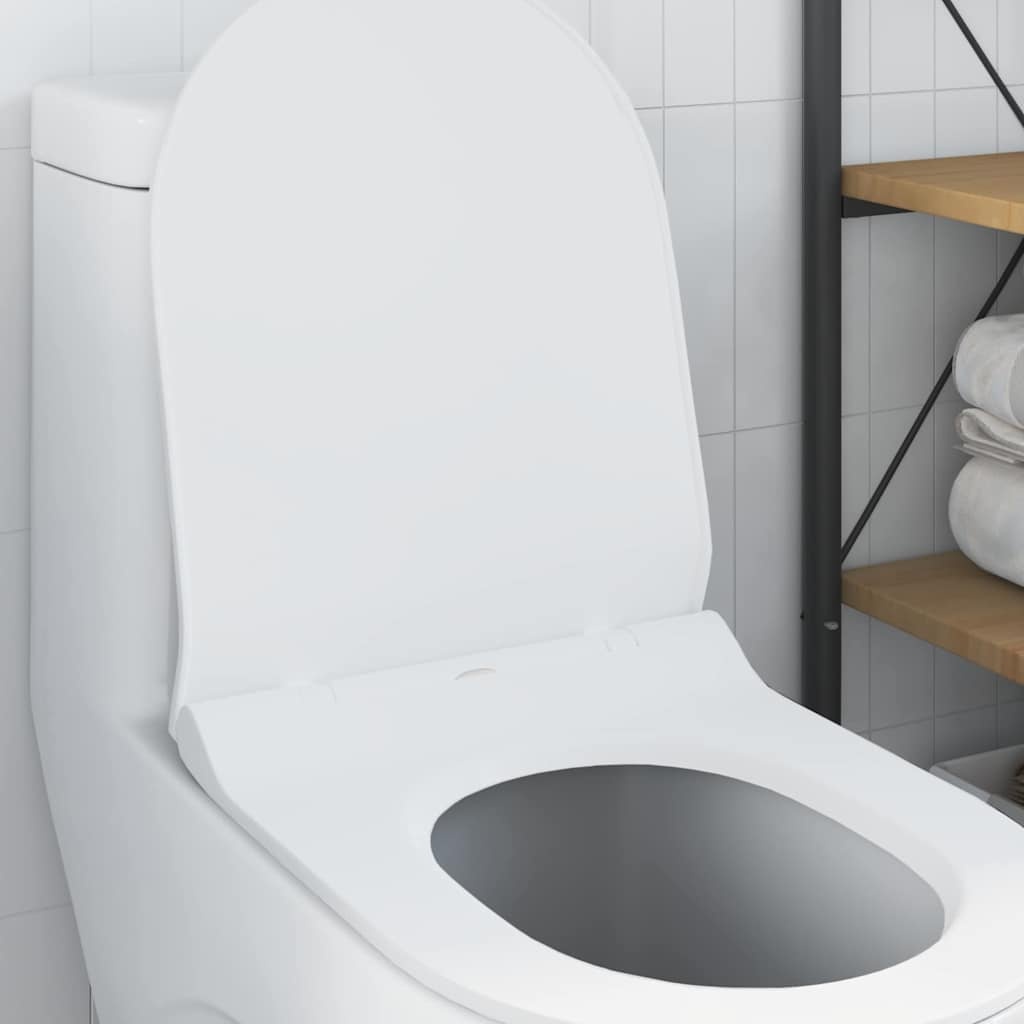 VidaXL Toilet geschikt voor Zitting Wit 50 x 36 x 5 cm Polypropyleen