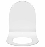 VidaXL Toilet geschikt voor Zitting Wit 50 x 36 x 5 cm Polypropyleen