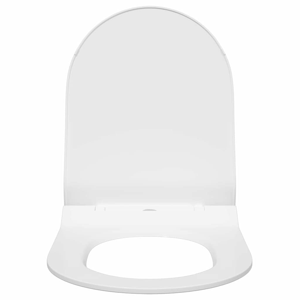 VidaXL Toilet geschikt voor Zitting Wit 50 x 36 x 5 cm Polypropyleen