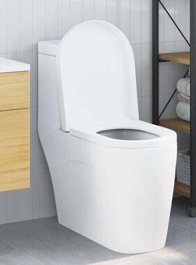 VidaXL Toiletzitting Wit 48 x 36.5 x 4.5 cm Polypropyleen