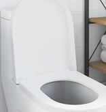 VidaXL Toiletzitting Wit 48 x 36.5 x 4.5 cm Polypropyleen