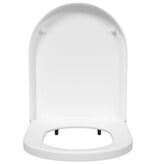 VidaXL Toiletzitting Wit 48 x 36.5 x 4.5 cm Polypropyleen