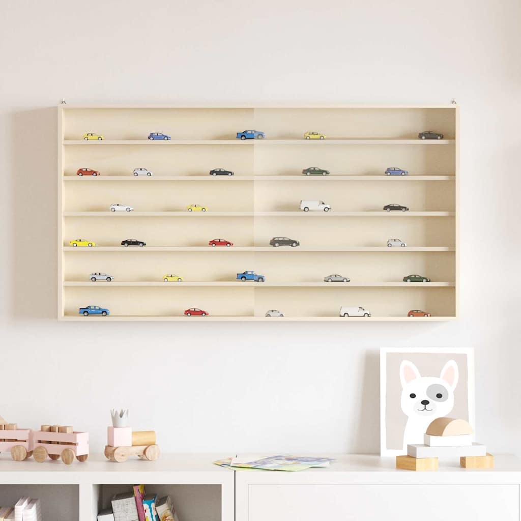 VidaXL Houten verzameldisplaycase Bruin 100 x 8,5 x 54 cm Multiplex