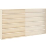 VidaXL Houten verzameldisplaycase Bruin 100 x 8,5 x 54 cm Multiplex