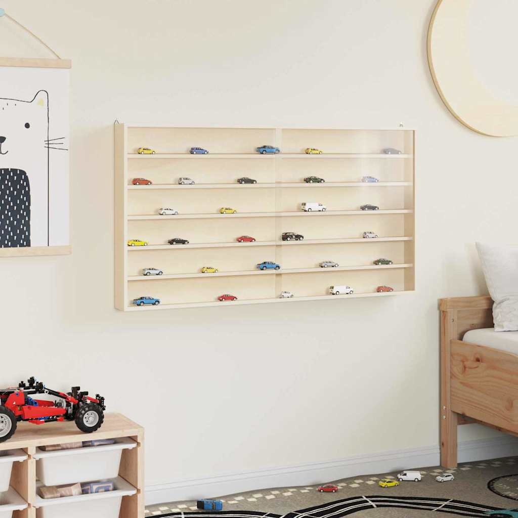 VidaXL Houten verzameldisplaycase Bruin 100 x 8,5 x 54 cm Multiplex