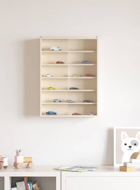 VidaXL Houten verzameldisplaycase Bruin 40 x 8.5 x 54 cm Multiplex