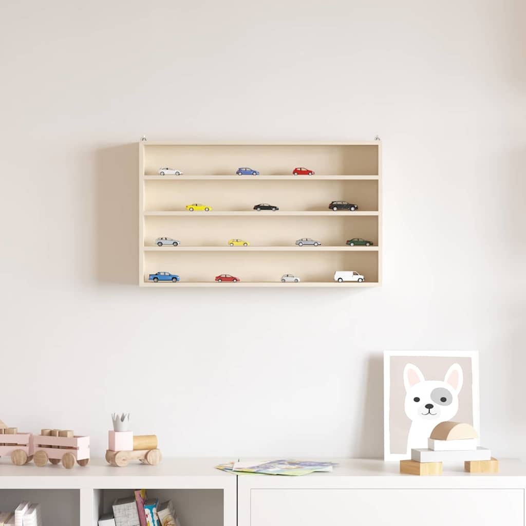 VidaXL Houten verzameldisplaycase Bruin 60 x 8.5 x 37 cm Multiplex