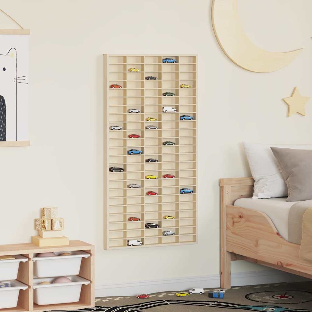 VidaXL Display Case met opslag Bruin 50 x 4,5 x 96 cm Bewerkt hout