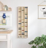 VidaXL Display Case met opslag Bruin 30 x 4.5 x 96 cm Bewerkt hout