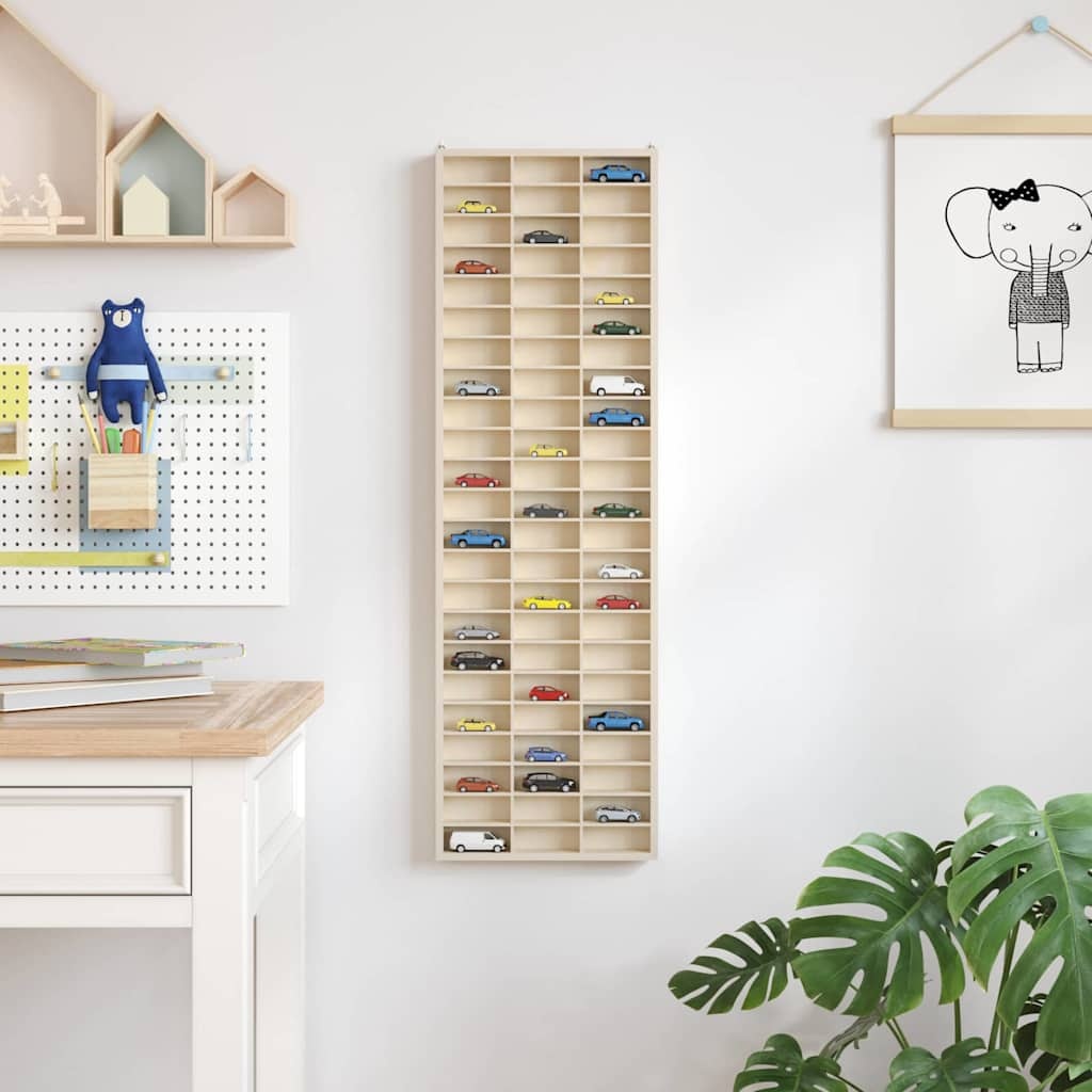 VidaXL Display Case met opslag Bruin 30 x 4.5 x 96 cm Bewerkt hout