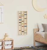 VidaXL Display Case met opslag Bruin 30 x 4,5 x 75 cm Bewerkt hout