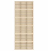 VidaXL Display Case met opslag Bruin 30 x 4,5 x 75 cm Bewerkt hout