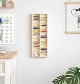 VidaXL Display Case met opslag Bruin 21 x 4,5 x 59 cm Bewerkt hout