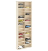VidaXL Display Case met opslag Bruin 21 x 4,5 x 59 cm Bewerkt hout