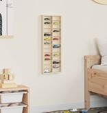 VidaXL Display Case met opslag Bruin 21 x 4,5 x 59 cm Bewerkt hout