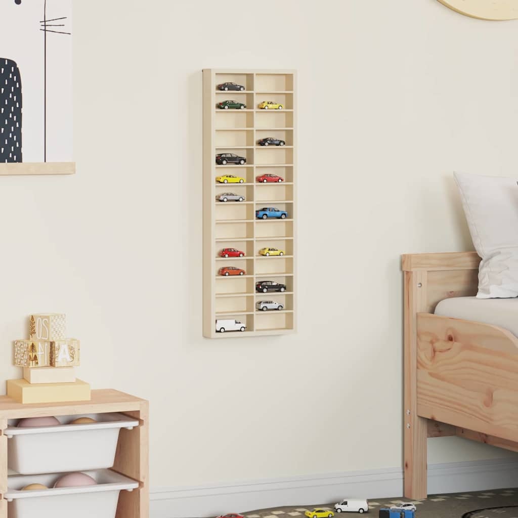 VidaXL Display Case met opslag Bruin 21 x 4,5 x 59 cm Bewerkt hout