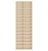 VidaXL Display Case met opslag Bruin 21 x 4,5 x 59 cm Bewerkt hout