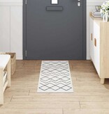 VidaXL Keuken Mat Wit 150 x 45 cm Fluweel