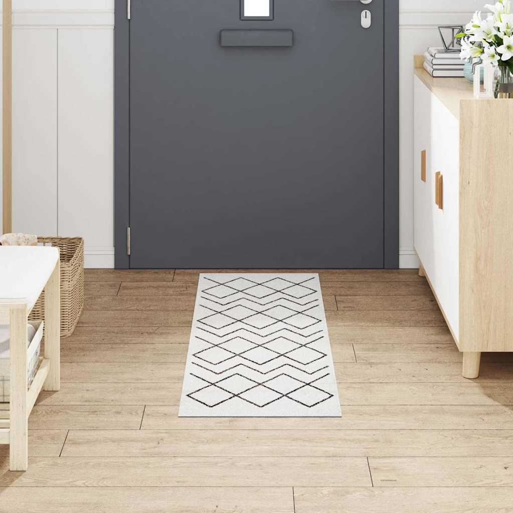 VidaXL Keuken Mat Wit 150 x 45 cm Fluweel