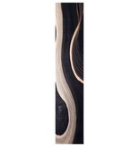 VidaXL Keuken Mat Art Deco Zwart 300 x 60 cm Fluweel