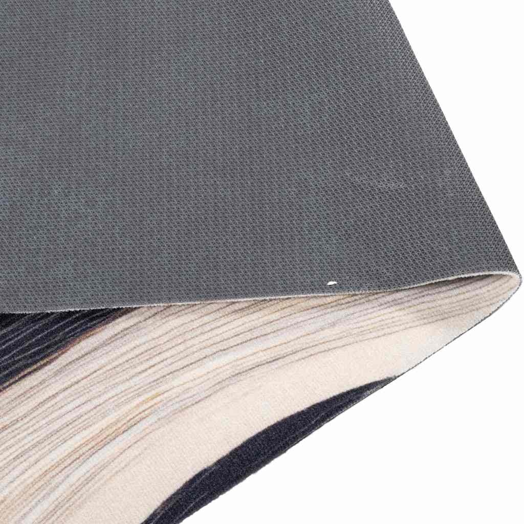 VidaXL Keuken Mat Art Deco Zwart 180 x 60 cm Fluweel