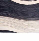 VidaXL Keuken Mat Art Deco Zwart 180 x 60 cm Fluweel