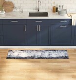 VidaXL Keuken Mat Grijs 150 x 45 cm Fluweel