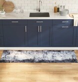 VidaXL Keuken Mat Grijs 180 x 60 cm Fluweel