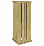 VidaXL Plantenbak Bruin 33 x 33 x 85 cm Geïmpregneerd grenen hout