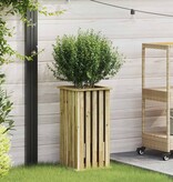 VidaXL Plantenbak Bruin 33 x 33 x 65 cm Geïmpregneerd grenen hout