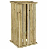 VidaXL Plantenbak Bruin 33 x 33 x 65 cm Geïmpregneerd grenen hout