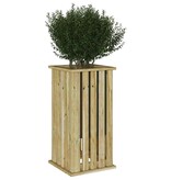 VidaXL Plantenbak Bruin 33 x 33 x 65 cm Geïmpregneerd grenen hout