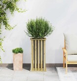 VidaXL Plantenbak Bruin 33 x 33 x 65 cm Geïmpregneerd grenen hout