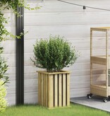 VidaXL Plantenbak Bruin 33 x 33 x 45 cm Geïmpregneerd grenen hout