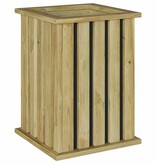 VidaXL Plantenbak Bruin 33 x 33 x 45 cm Geïmpregneerd grenen hout