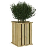 VidaXL Plantenbak Bruin 33 x 33 x 45 cm Geïmpregneerd grenen hout