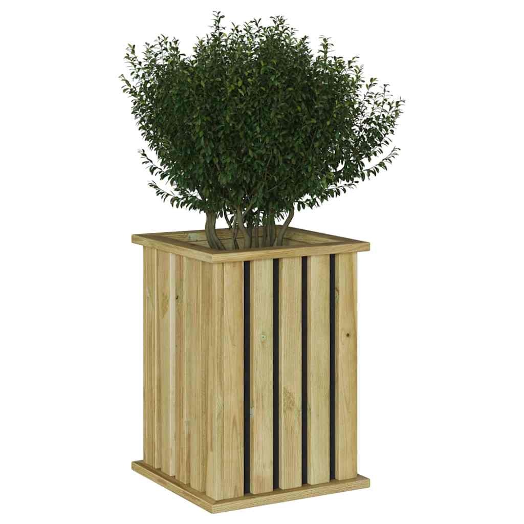 VidaXL Plantenbak Bruin 33 x 33 x 45 cm Geïmpregneerd grenen hout