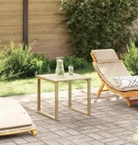 VidaXL Zonnebed Tafel Bruin 50,5 x 50,5 x 46 cm