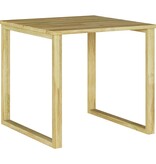 VidaXL Zonnebed Tafel Bruin 50,5 x 50,5 x 46 cm